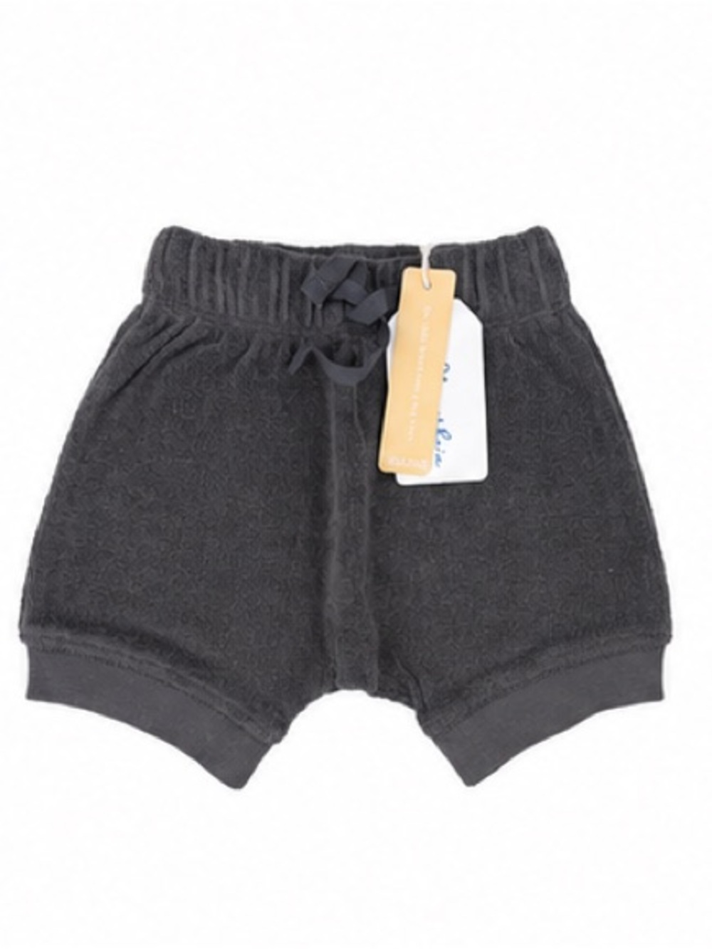 Oliver & Rain New Charcoal Terry Baby Shorts